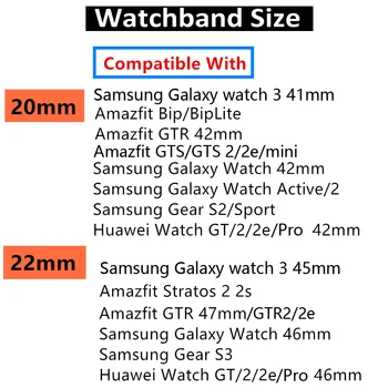 Metalo Magnetinės Linijos 20mm 22mm žiūrėti dirželis Samsung Galaxy žiūrėti 3 45mm 41mm/Active 2 46mm 42mm Pavarų S3 