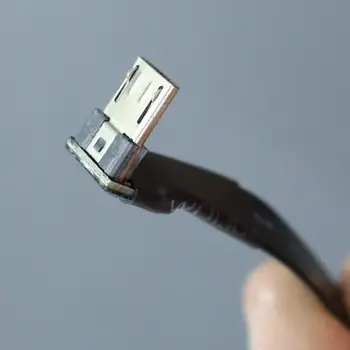 Micro USB, Micro USB 90 laipsnių Adapteris, OTG Kabeliu, 5cm-100cm FPC Juostelės Vienodo USB Micro 2.0 OTG FPV Kabelis 3A