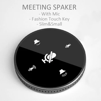 Mini USB Konferencijos Posėdyje Garsiakalbis Laptop Notebook Su Įvairiakryptė Mikrofonas Palieskite Klavišą Pelninga Garsiakalbis Didelės Apimties