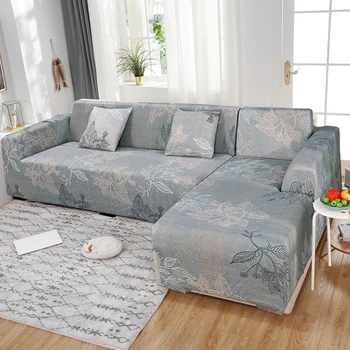 MKZOOM sofos padengti elastinga spandex sofa padengti kambarį sekcija, sofa-slipcover ruožas L formos sofa-lova, fotelis, sofa -