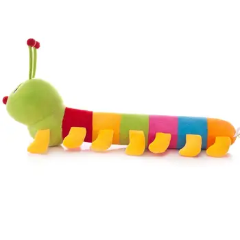Multicolor Soft Cotton Inchworm Caterpillar Toy Kids Children Doll Pillow For Children Adult Birthday Dovanų Colorful Caterpillars