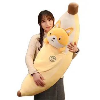 Naujas Huggable Mielas Minkštas Pliušinis Žaislas Vaisių Geltonas Bananų Pliušinis Augalai Žaislai Bananų Pagalvės Namų Lovos Kūdikiams, Vaikams, Gimtadienio Dovanos