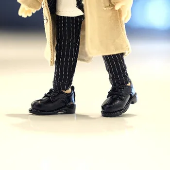 OB11 lėlės batų 1/12size ir Blythes mados naujas kostiumas, odiniai batai ● universalus kolegialus džentelmenas batai rudos, baltos, pilkos ir tt