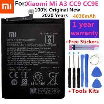 Originalus Naujas XIAO MI Pakeitimo Telefono Baterija Xiaomi Mi A3 CC9 CC9e CC9 Mi9 Lite bateria Baterijas +Dovana Įrankiai