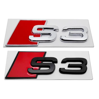 Originalus Plastiko Lipdukas Audi Sline S3 S4 S5 S6 S7 S8 RS3 RS4 RS5 RS6 RS7 RS8 Logotipas A3 A4 A5 A6 A7 A8 Logotipas Ženklelis Decal