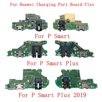 Originalus USB Įkrovimo Dokas Port Jungtis Valdybos Flex Kabelis Huawei P Smart 2018 2019 P Smart Plus 2018 2019 Z Pro