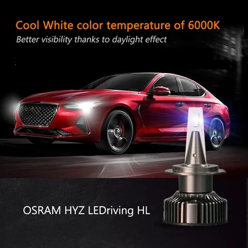OSRAM LED H1 12V 25W HYZ Auto Žibintas 6000K šaltai Balta Automobilio Lempos, LED Originalus Originali Lemputes +140% Daugiau Ryškių 46150CW, 2X