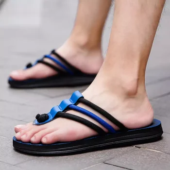 Paplūdimio bateliai ir sandalai vyrams virvę, šlepetės, neslidžia 2021 m. vasarą naujas dvejopo tikslo šlepetės asmenybės tendencija