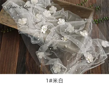 Pasakų 3D Gėlių Pearl Akių Wrap 50x170cm Fone Audinio 150x170cm Pagalvių Kūdikio Nuotrauka Naujagimių Fotografijos Rekvizitai