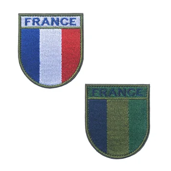 Prancūzijos Prancūzijos armijos Armijos Vėliava F2/FELIN shield Pleistrai raištį raištį pilietybės identifikavimo skyriaus siuvinėjimas
