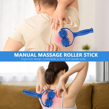 Rankinis Raumenų Massager Nešiojamų Raumenų Roller Atgal Peties Massager (Mėlyna)