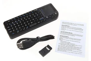 Rii Mini Wireless Keyboard Oro Pelės, Klaviatūros 2.4 G Kišeniniais Žaidimų Klaviatūra, Touchpad, Telefono Smart Tv Box 