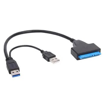 SATA Dual USB3.0 Didelės Spartos Meistras JMS578 Adapterio Laidas 2,5 colio SATA/HDD Plug and Play be Vairuotojo Programinė įranga