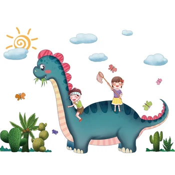 [shijuekongjian] Dinozaurai Gyvūnų Sienų Lipdukai 