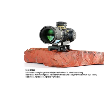 SNAIPERIS VT 3-12X32 FFP Medžioklės Kompaktiškas Optinį Taikiklį Taktinis Riflescope Stiklo Išgraviruotas Tinklelis Raudonos, Žalios llluminate medžioklės optika
