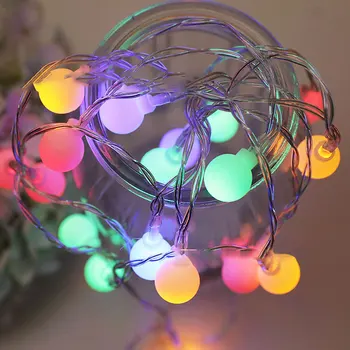 Spalva Bubble Ball LED Styginių Šviesos Žiburiai Kalėdų Atostogų Apšvietimo Apdaila partijų Vestuvių Pasakų Girliandą Navidad Dekoras