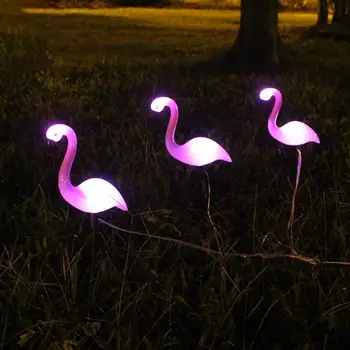 Studyset LED Saulės Šviesos Flamingo Vejos Lempa Saulės šviesą, Sodas, Lauko Vandeniui Vejos Kraštovaizdžio Puošmena Apšvietimas