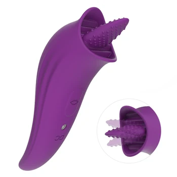 Tikroviškas Liežuvis Lyžis Vibracija Laižyti G Spot Clit Spenelių Vibratorius Massager Stimuliatorius Gyvis Sekso Žaislai Moterims, Intymios Prekes