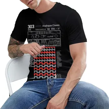 Unikalus Dizainas Roland TB 303 T Shirt Boso Linija Elektroninių Sintezatorių DJ Muzikos Juokinga Sveikas Medvilnės Vėliau kaip T-shirt S-6XL US Dydis