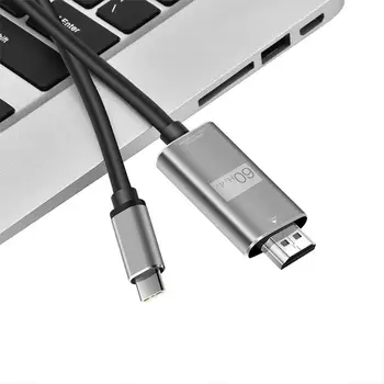 USB C 4K 60Hz C Tipo HDMI-suderinama Kabelis Thunderbolt 