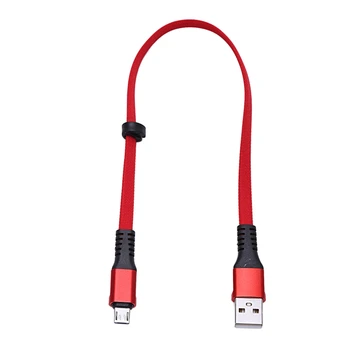 USB, Mikro-USB Trumpas Butas Įkrovimo Kabelis su Metalų Jungtis, skirta 