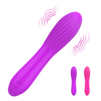 USB Įkrovimo Dildo Vibratorius Galinga Vibracija G-spot Masažas 10 Režimas Makšties Klitorį Stimuliuoja Sekso Žaislai Moteris Masturbator