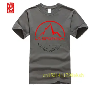 Už mans La Sportiva t shirt Viršuje Grynos Medvilnės Vyrų Marškinėliai Medvilnės mados 2019 tendencija marškinėliai