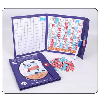 Vaikai Medinės 3D Puzzle Magnetinis Knygų Tangram Numeris Matematikos Valdybos Rungtynės Žaidimas Montessori Ugdymo Mokymosi Žaislai Vaikams