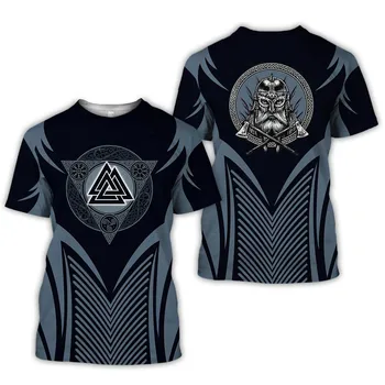 Viking Logotipas Atspausdintas T-Shirt Harajuku Hip-Hop Unisex Trumpas Rankovės Marškinėliai Viršuje 012021 Nauja XL T-Shirt Viršuje Vyrų Palaidinukė Kvėpuojantis