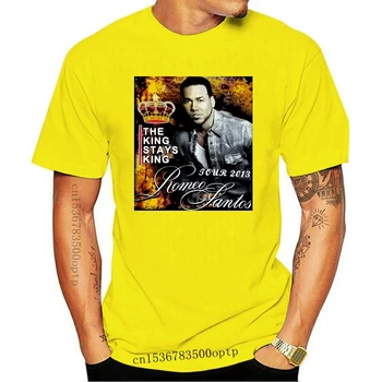 VTG Romeo Santos Karalius Lieka Karaliumi Kelionių Priekio Atgal, automobilių Stovėjimo Aikštelė Bootleg Rap Tee Naujos Mados T Shirt Grafikos Raidė T-shirt