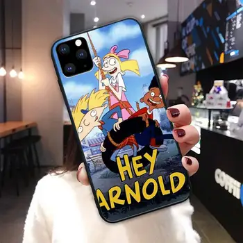 Yinuoda Hey Arnold soft black telefono dėklas funda 