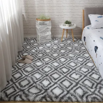 Šiaurės ins kambarį kilimas naktiniai pliušinis grindų kilimėlis tatamio stačiakampio formos nuskaitymo kilimas sutirštės didelio tankio akytojo kilimas