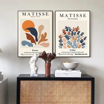 Šiaurės Stiliaus Abstraktus Matisse Plakatai Linijose Susiduria su Sienos Menas Spausdinti Paveikslai Tapyba Gėlių Sienos Menas Nuotraukas Kambarį Dekoro