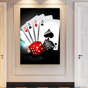 Žaidimas Žaislas Pokerio Sietą Šiaurės Plakatas Sienos Menas Nuotraukas Kambarį Dekoro Plakatai ir Spausdina Interjero Meno Tapybos Drobės Neįrėminti