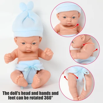 10inch bebes Reborn Lėles 26CM viso kūno vandeniui Realus premie naujagimiui silikono Lėlės Boneca vonios žaislai vaikams