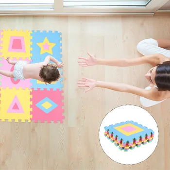 10vnt Kūdikių Blokavimo Žaisti Mat Blokavimo EVA Grindų Plytelės Bamblys