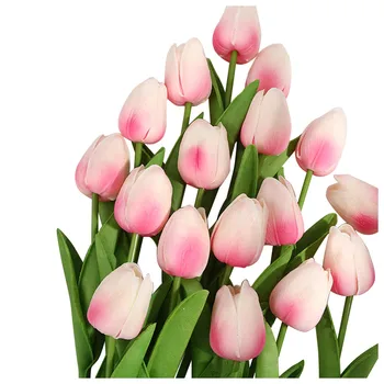 10VNT Tulpių Dirbtinių Gėlių Nekilnojamojo Touch Dirbtinių Puokščių Netikrą Gėlių, Vestuvių Dekoravimas Gėlėmis Namų Garen Dekoro #M
