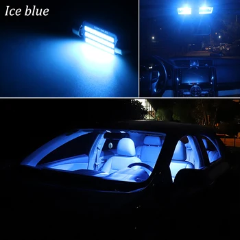 16Pcs Baltos spalvos Klaidų Canbus LED Interjero šviesos Kupolas+Licenciją Plokštelės Šviesos Rinkinys, Skirtas 