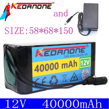 18650 Li jonų baterija 12V 40ah 3s10p 12,6 V 40000mah naudojamas xenon lempos keitiklis, saulės gatvės žibintas yra naudojamos transporto priemonės ins