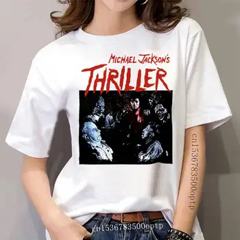 1982 Zombie Retro Juoda Michael Jackson Trileris Derliaus moterys T-Shirt