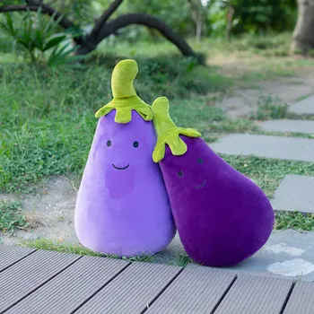 1PC Populiarus Plushie Baklažano Violetinė padaryti Įvairių Raiškos Super Juokingas Pliušiniai Žaislai Įdaryti Šeimos Trijų Baklažano Lėlės