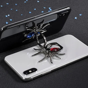 1PCs Piršto Žiedą Turėtojas 360 Pasukti Mobiliojo Telefono Stovi Metalo Voras Bling Samsung 