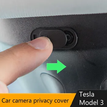 1PCS Saugumo Automobilių Reikmenys Shield Privatumo Apsaugos Patvarus Įrankiai Plonas Kameros Dangtelį, Automobilio Kamera Tesla Model 3 2017-2020