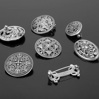 1pcs Skandinavijos Vikingai Amuletas Švedija šeivikaulio Nustatyti Sagės Viking Brosch Papuošalai Talismanas Ženkliukų Segtukus, Moterims, Vyrams, Cosplay