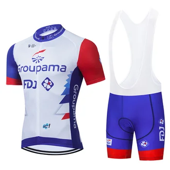 2021 FDJ Dviračių Komanda Jersey 20D Dviračių Šortai Nustatyti Ropa Ciclismo MenS MTB Vasaros Prancūzijoje Dviračiai Maillot Apačioje Drabužiai