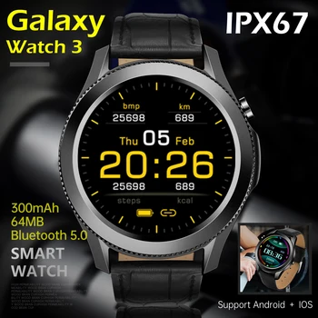 2021 Naujas Pilnas Touch Smart Watch Vyrų IP68 Vandeniui Galaxy Watch3 