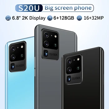 2021 Pasaulio Versija S20U mobiliųjų Telefonų 6.8 colių HD+Vandens Lašas Ekrano 12G 512G Mobile Phone 4G/5G Interneto išmaniaisiais telefonais