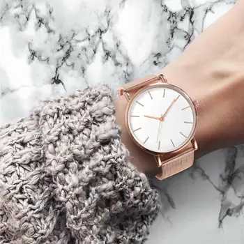 2021-Ultra dunnen Rose Gold Uhr Minimalistischen Akių Frauen Uhr montre femme Uhren Zegarek Damski Uhr Uhren Para Mujer reloj