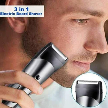 3-in-1 Elektrinė Barzdos Skustuvas Vyrams, Plaukų Clipper Nustatyti Nosies Plaukų Skutimosi Žoliapjovės RP