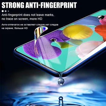 3-in-1 Screen Protector Hidrogelio Plėvelės Samsung Galaxy A50 A51 A50S A71 A80 A90 A70 A70S A40 A41 A30 A31 A30S A20 A21 A21S